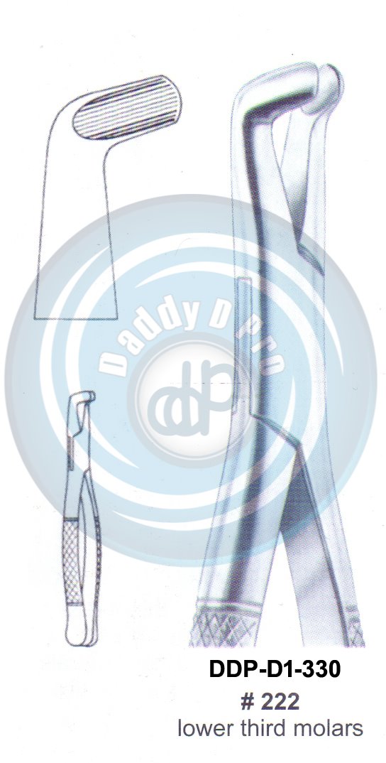 Tooth Extracting Forceps FIG#222 (english pattern)