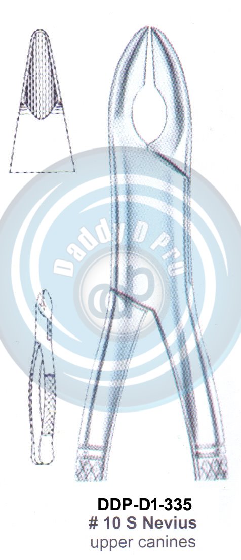 Tooth Extracting Forceps FIG#10 S NEVIUS (english pattern)