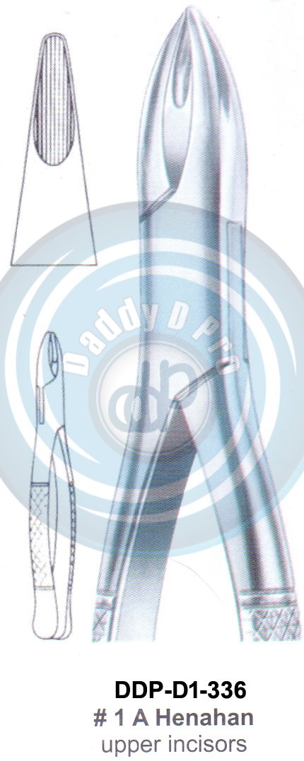 Tooth Extracting Forceps FIG#1 A HENAHAN (english pattern)