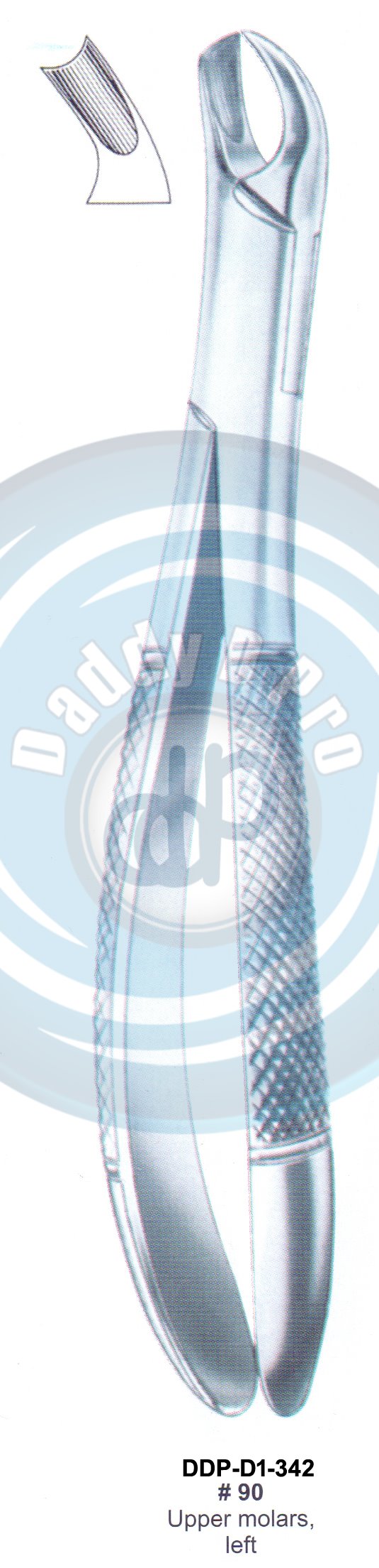 Tooth Extracting Forceps FIG#90 (english pattern)