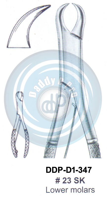 Tooth Extracting Forceps FIG#23 SK (english pattern)