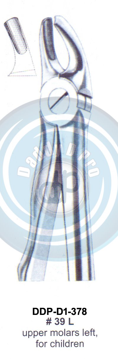 Tooth Extracting Forceps FIG#39 L (english pattern)