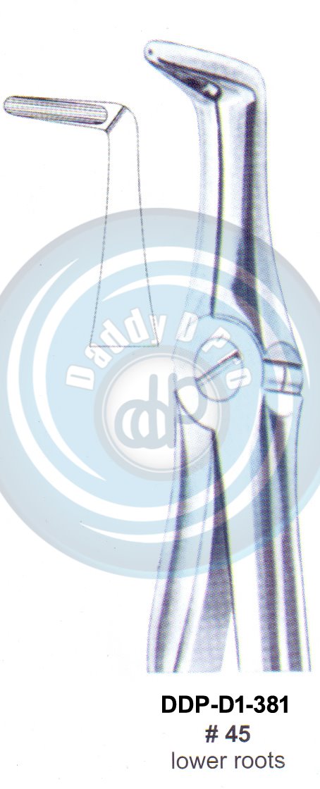 Tooth Extracting Forceps FIG#45 (english pattern)