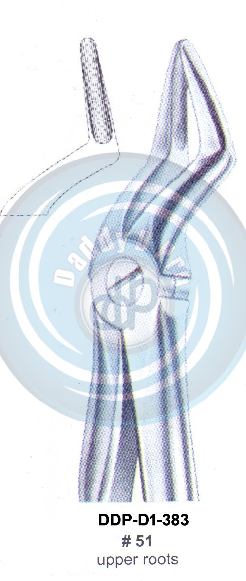 Tooth Extracting Forceps FIG#51 (english pattern)