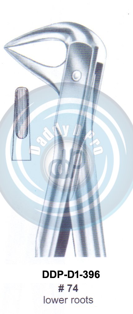 Tooth Extracting Forceps FIG#74 (english pattern)