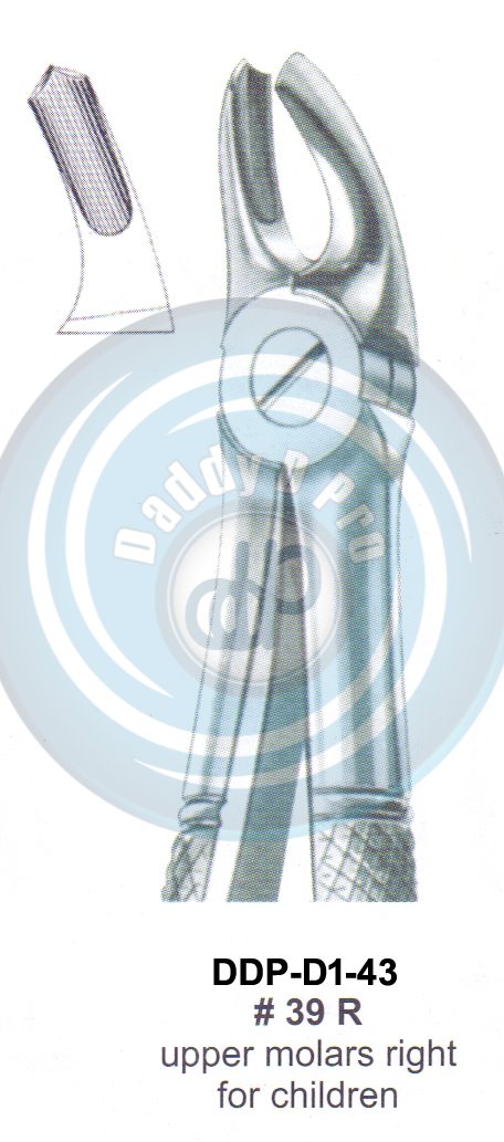 Tooth Extracting Forceps  Fig#39R (english pattern)