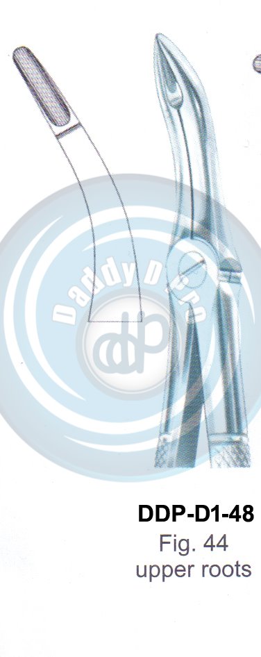 Tooth Extracting Forceps  Fig#44 (english pattern)