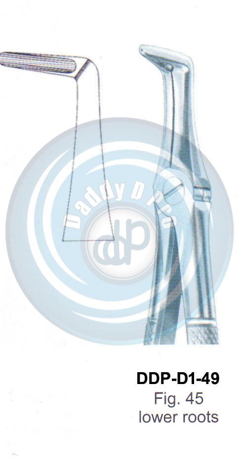 Tooth Extracting Forceps  Fig#45 (english pattern)