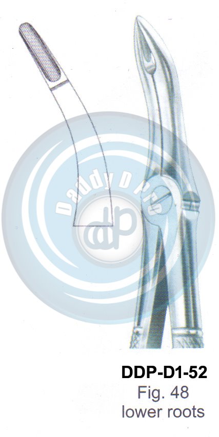 Tooth Extracting Forceps  Fig#48 (english pattern)