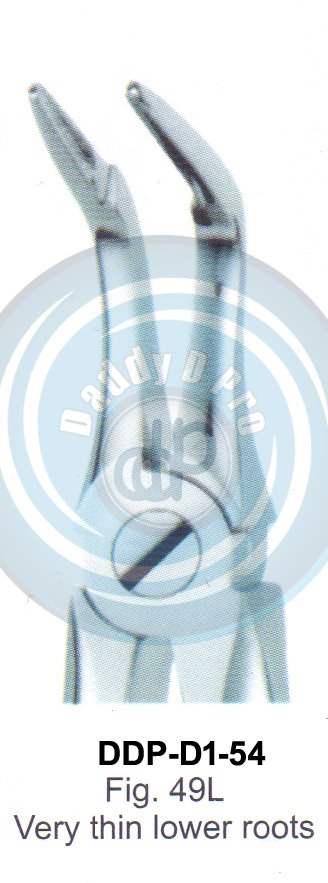 Tooth Extracting Forceps  Fig#49L (english pattern)