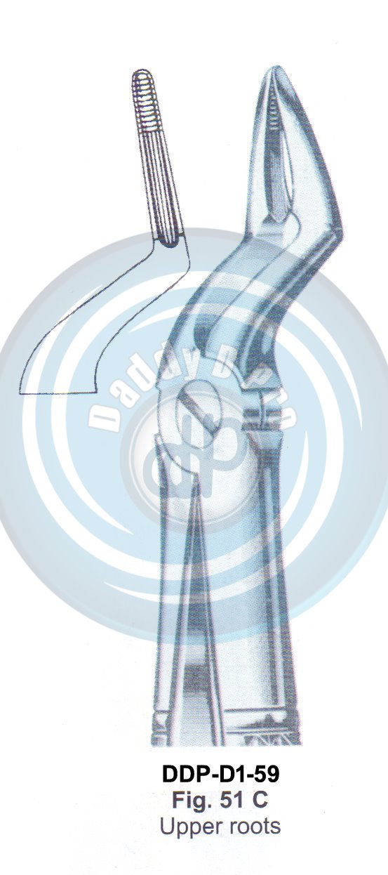 Tooth Extracting Forceps  Fig#51C (english pattern)