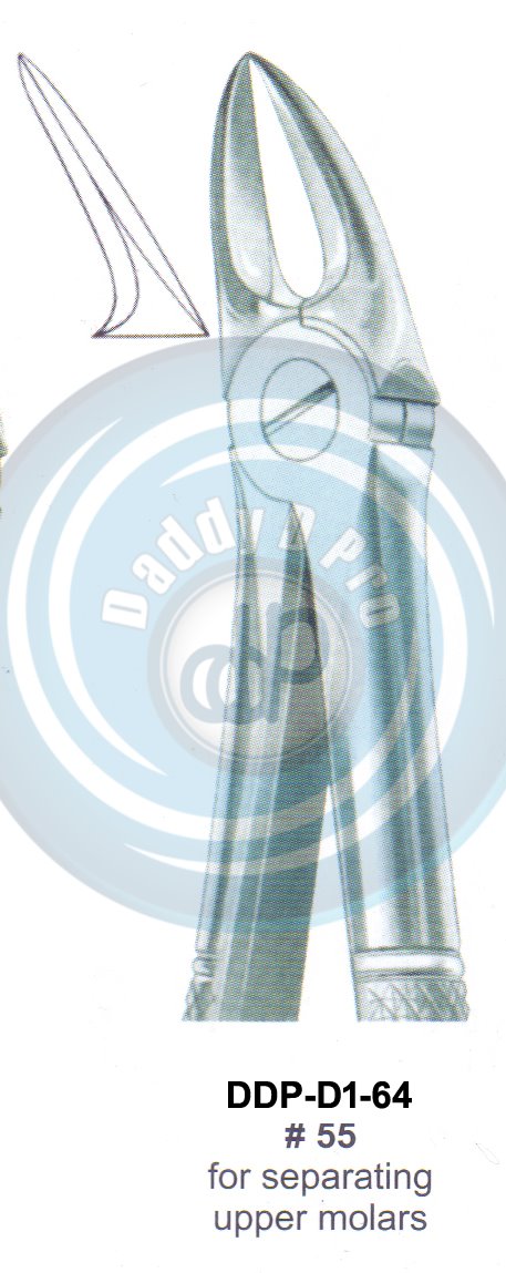 Tooth Extracting Forceps  Fig#55 (english pattern)