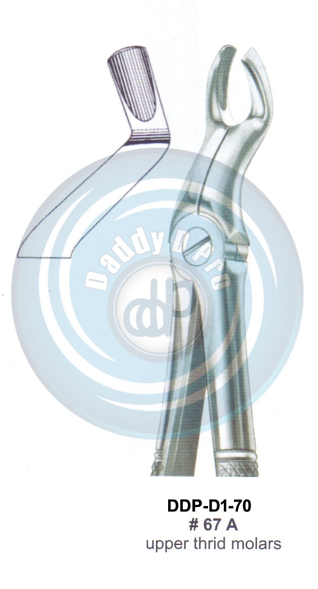 Tooth Extracting Forceps  Fig#67A (english pattern)