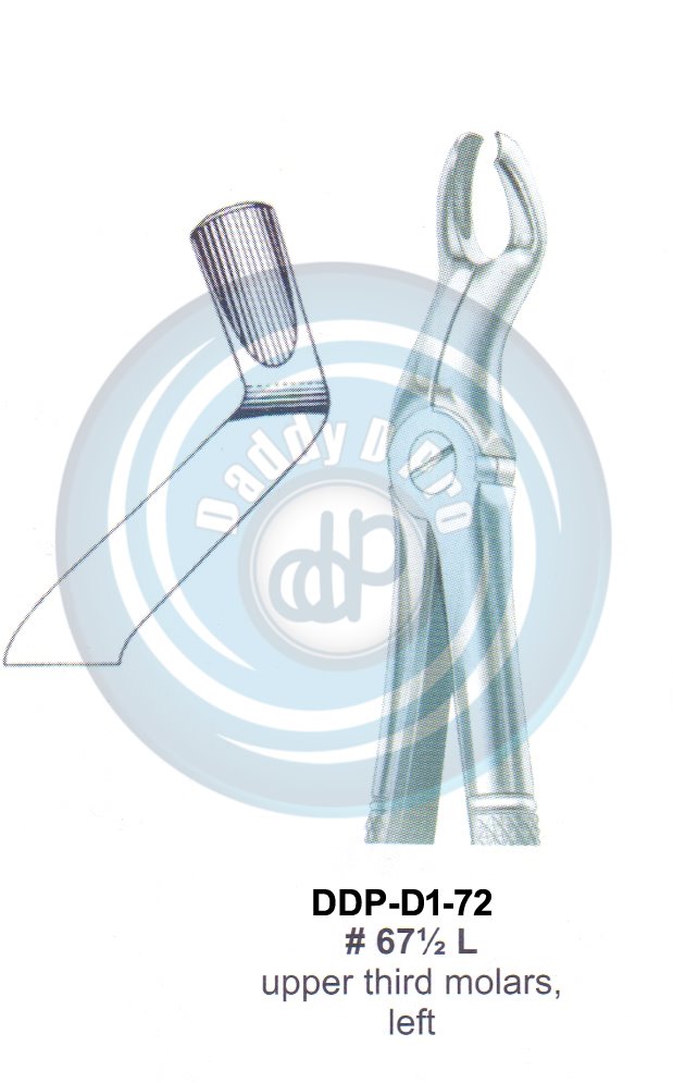 Tooth Extracting Forceps  Fig#67 1/2 L (english pattern)