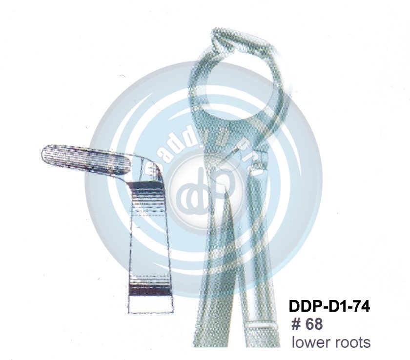 Tooth Extracting Forceps  Fig#68 (english pattern)