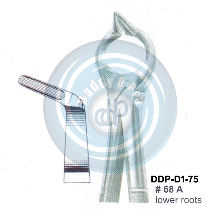Tooth Extracting Forceps  Fig#68A (english pattern)