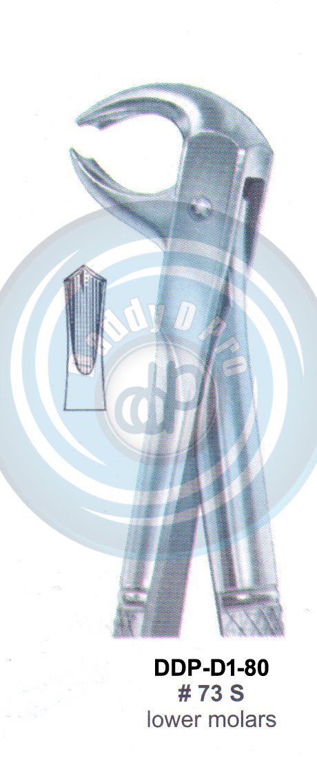Tooth Extracting Forceps  Fig#73S (english pattern)