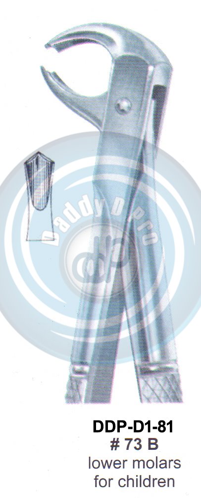 Tooth Extracting Forceps  Fig#73B (english pattern)