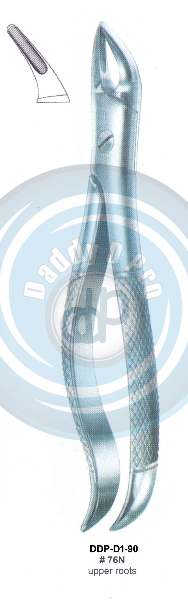 Tooth Extracting Forceps  Fig#76N (english pattern)