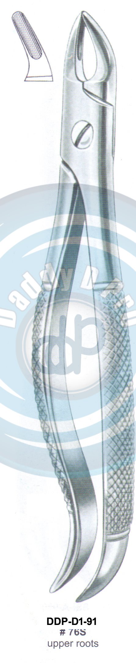 Tooth Extracting Forceps  Fig#768S (english pattern)