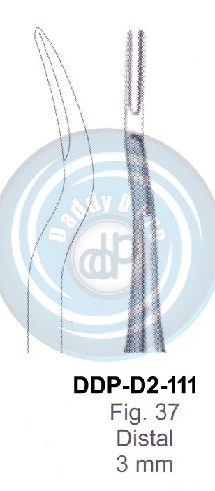 MESIAL & DISTAL ROOT ELEVATORS FIG.37   3MM DISTAL