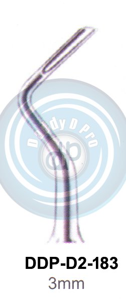 ROOTS ELEVATORS  3MM  DOUBLE ANGLED  LEFT CURVED