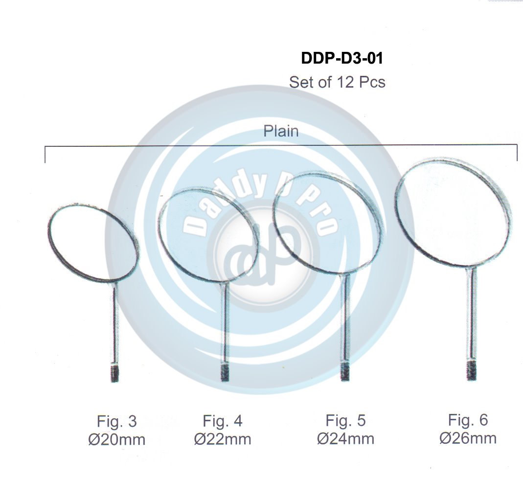 MIRRORS & HANDLES PLAIN SET OF 12 PCS