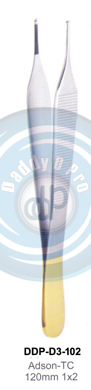 DENTAL TWEEZERS ADSON-TC 120MM 1X2 TEETH