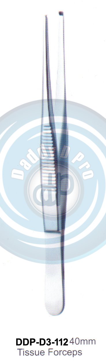 DENTAL TWEEZERS TISSUE FORCEPS 40MM