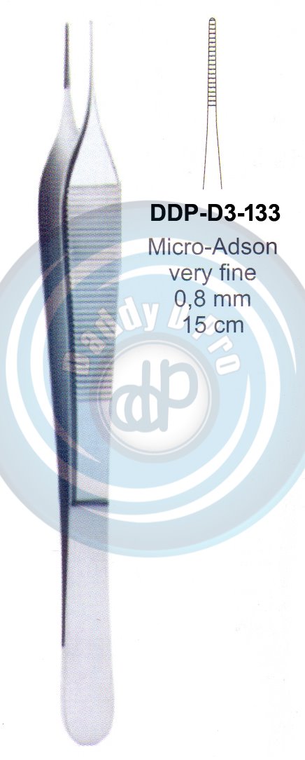 DENTAL TWEEZERS MICRO-ADSON VERY FINE 0.8MM 15CM