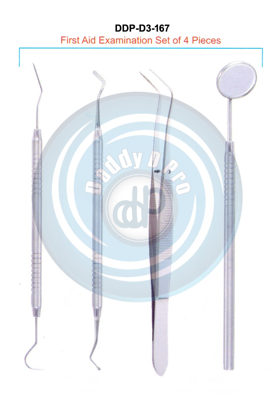 EXAMINATION SETS FIRST AID EXAMINATION KIT SET OF 4 PIECES