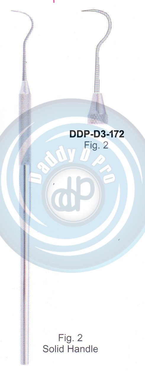 EXPLORERS PROBES SINGLEENDED PROBE SOLID HANDLE 6MM, LENGHT 150MM FIG.2