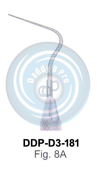 EXPLORERS PROBES SINGLEENDED PROBE SOLID HANDLE 6MM, LENGHT 150MM FIG.8A