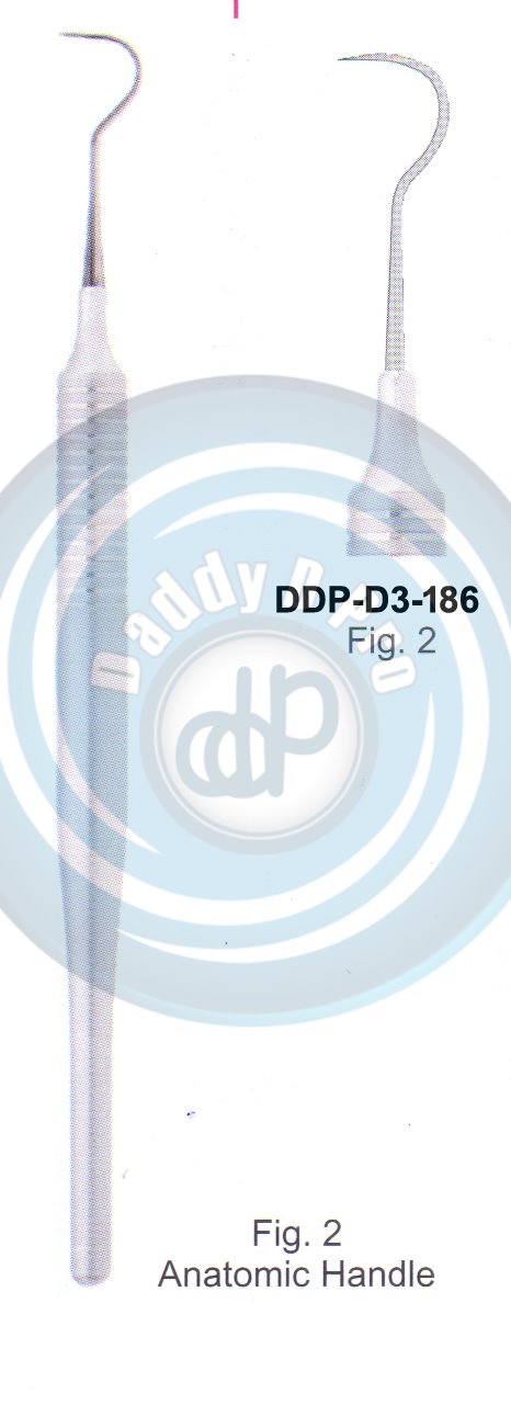 EXPLORERS PROBES SINGLEENDED PROBE HOLLOW HANDLE 8MM, LENGHT 150MM FIG.2