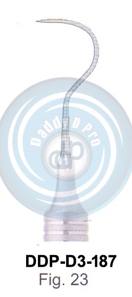 EXPLORERS PROBES SINGLEENDED PROBE HOLLOW HANDLE 8MM, LENGHT 150MM FIG.23