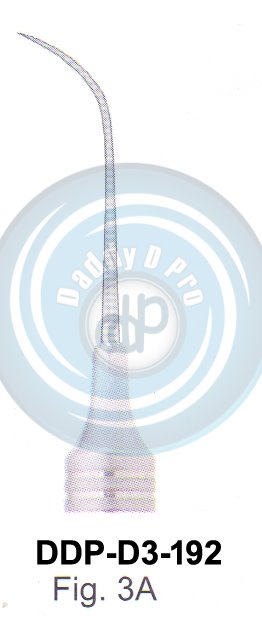 EXPLORERS PROBES SINGLEENDED PROBE HOLLOW HANDLE 8MM, LENGHT 150MM FIG.3A