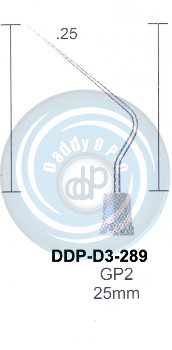 PERIODONTAL INSTRUMENTS HEAT CARRIERS GP2 25MM