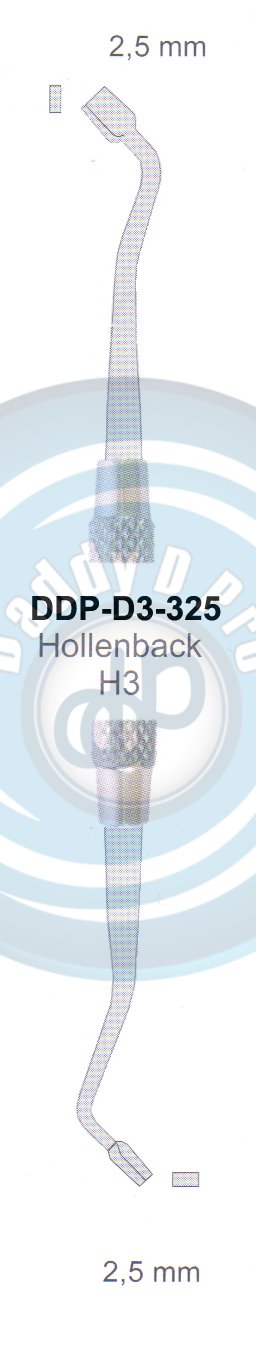 FILLING INSTRUMENTS AMALGAM AND PLASTIC INSTRUMENTS HOLLENBACK H3 2.5MM