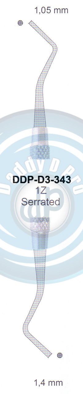 FILLING INSTRUMENTS AMALGAM AND PLASTIC INSTRUMENTS 1Z SERRATED