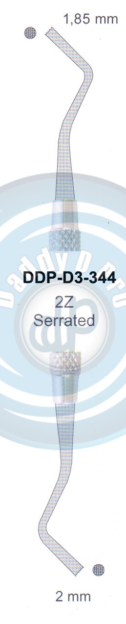 FILLING INSTRUMENTS AMALGAM AND PLASTIC INSTRUMENTS 2Z SERRATED