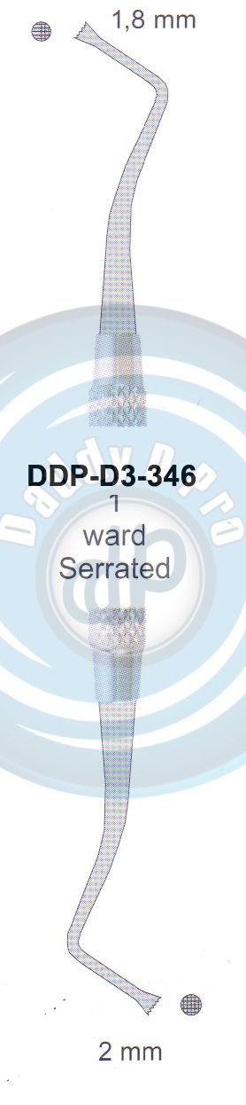 FILLING INSTRUMENTS AMALGAM AND PLASTIC INSTRUMENTS 1 WARD SERRATED