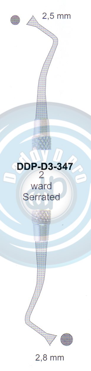 FILLING INSTRUMENTS AMALGAM AND PLASTIC INSTRUMENTS 2 WARD SERRATED