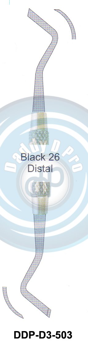 FILLING INSTRUMENTS ENAMEL INSTRUMENTS MARGINTRIMMERS BLACK 26 DISTAL