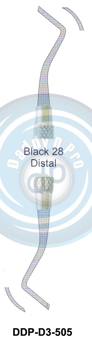 FILLING INSTRUMENTS ENAMEL INSTRUMENTS MARGINTRIMMERS BLACK 28 DISTAL