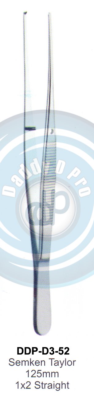 DENTAL TWEEZERS SEMKEM TAYLOR 125MM 1X2 STRAIGHT