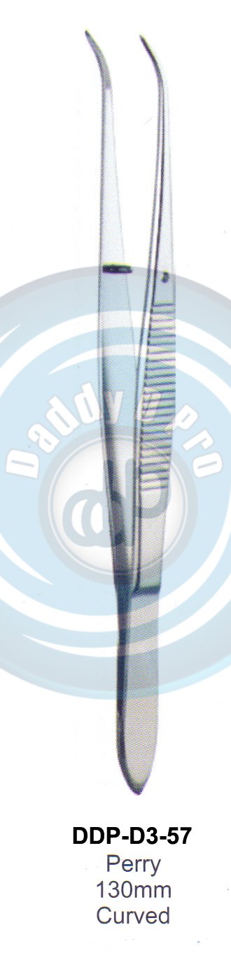 DENTAL TWEEZERS PERY 130MM CURVED