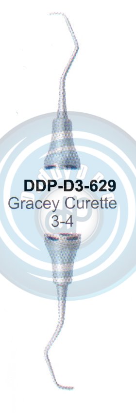 DENTEL CURETTES GRACEY CURETTES 3/4 HOLLOW HANDLE 10MM
