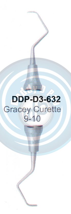 DENTEL CURETTES GRACEY CURETTES 9/10 HOLLOW HANDLE 10MM