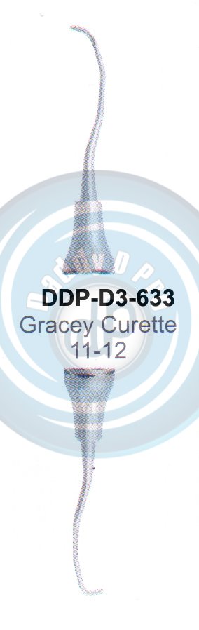 DENTEL CURETTES GRACEY CURETTES 11/12 HOLLOW HANDLE 10MM