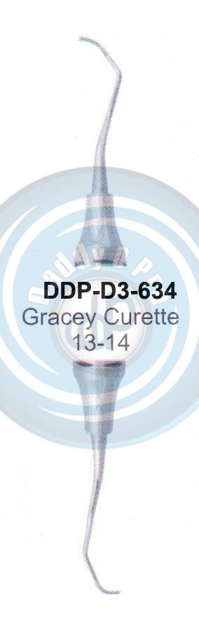 DENTEL CURETTES GRACEY CURETTES 13/14 HOLLOW HANDLE 10MM